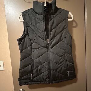 Free Country Black Quilted Lightweight Vest- XS